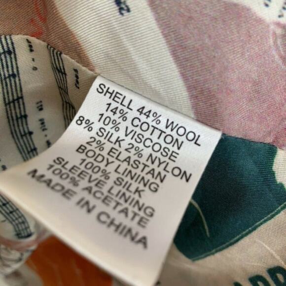 Christian Francis Roth Brown Tweed Wool Blazer Size 8 - Picture 8 of 11